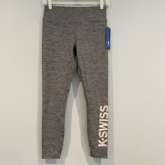 K Swiss Gray Heathered Leggings - Size Small - Picture 1 of 6